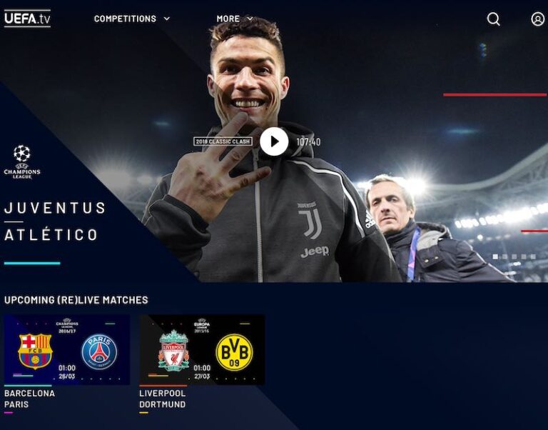 完全無料 Uefa Tvで欧州サッカー名試合を毎日フルマッチ再放送 Tv対応アプリもリリース Footytix 海外サッカーチケット攻略ブログ