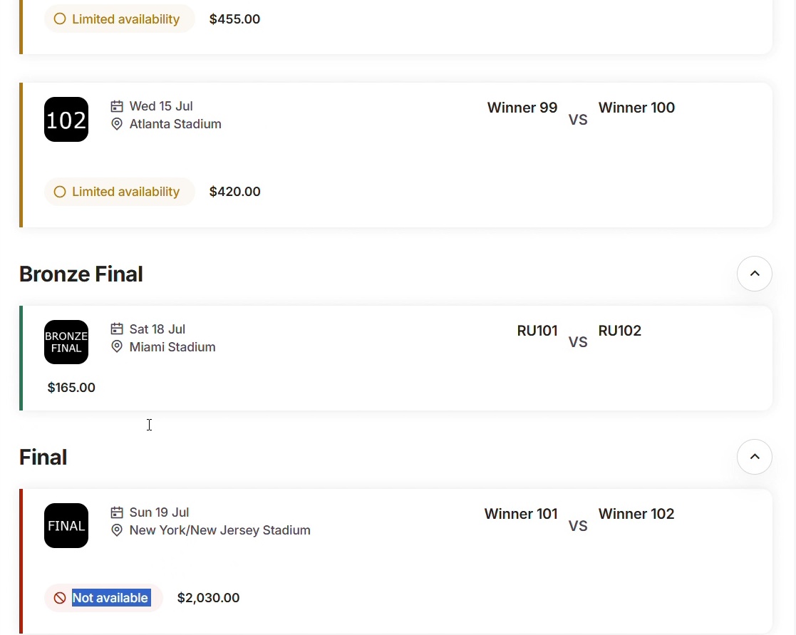 【第2次抽選時点】北中米W杯チケットの値段は？試合別価格表と価格変動性について解説のアイキャッチ画像